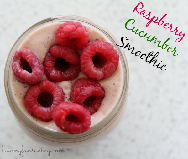 Raspberry Cucumber Smoothie