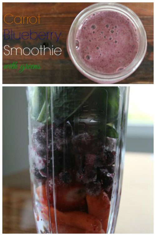 Easy Blueberry Carrot Smoothie 