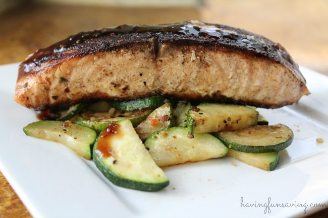 Tasty Blackened Salmon with Maple Reduction