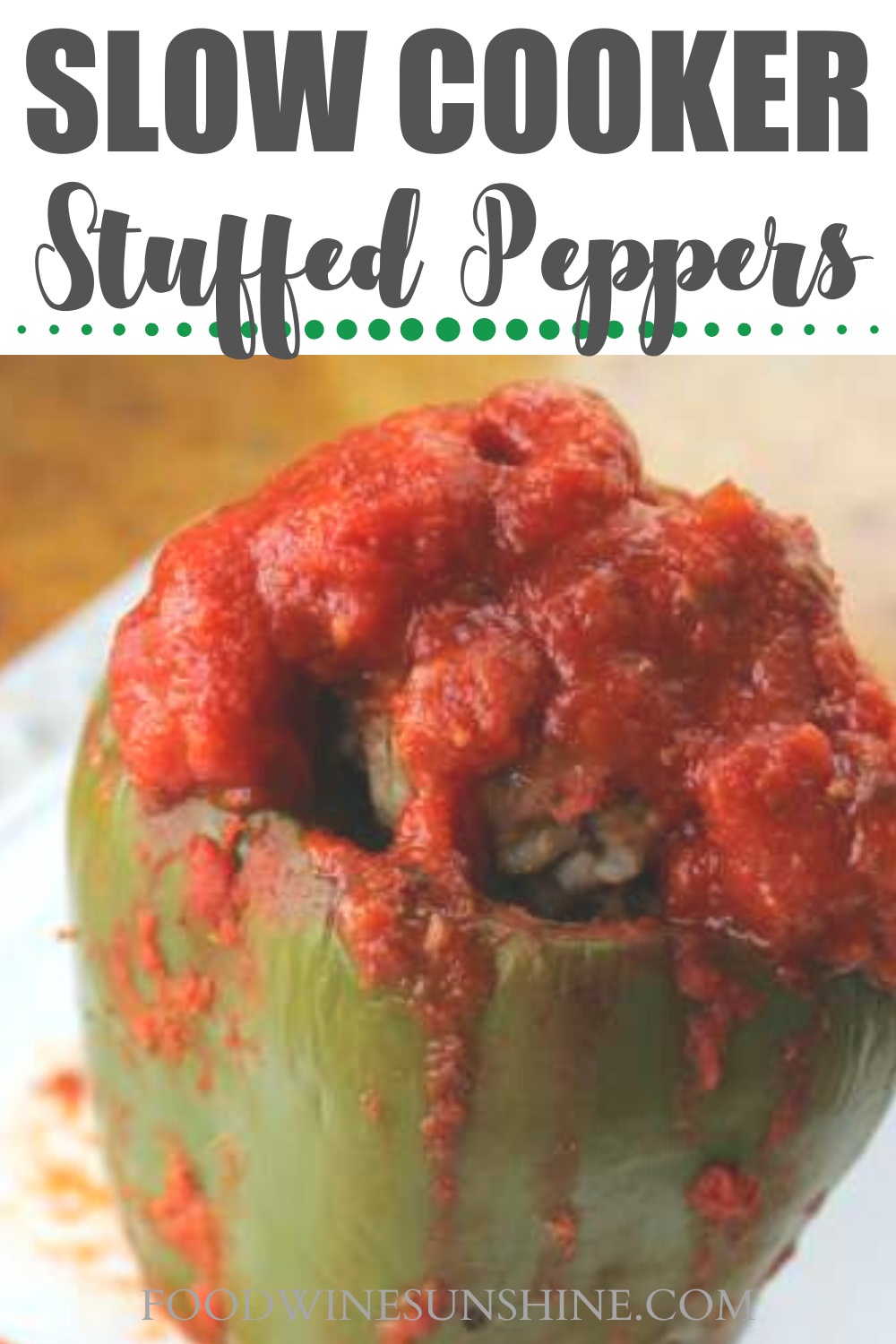 Best Slow Cooker Stuffed Peppers