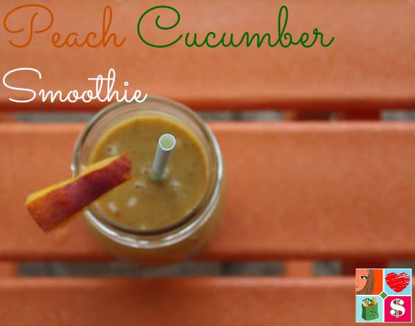 Peach Cucumber Protein Smoothie