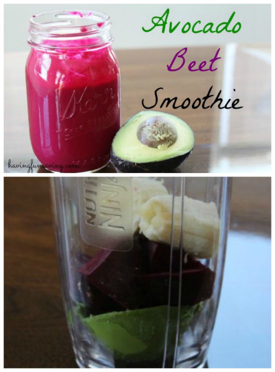 Easy Avocado Beet Smoothie