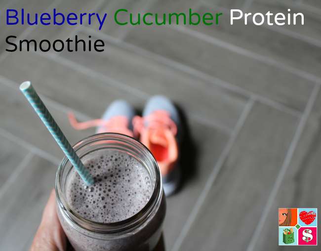 Blueberry Cucumber Protein Smoothie