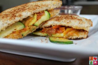 Grilled Cheese and Veggie Sandwich Recipe