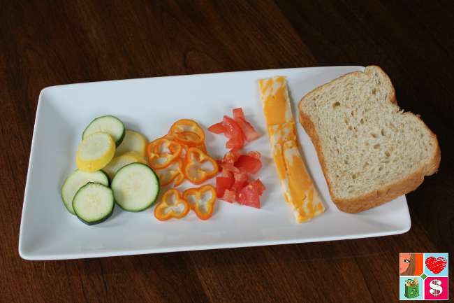 Easy Grilled Cheese Sandwich with Vegetables