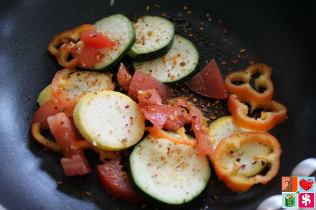 Tasty Grilled Cheese Sandwich with Vegetables