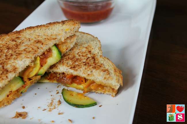 Grilled Cheese and Vegetable Sandwich Recipe