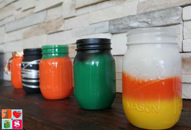 Halloween mason jars