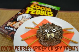 Cocoa Pebbles Spider Crispy Treats Recipe