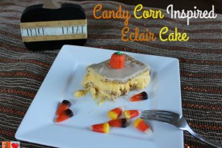 Candy Corn Inspired Eclair Cake Recipe