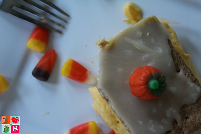 Candy Corn Inspired Eclair Cake Recipe