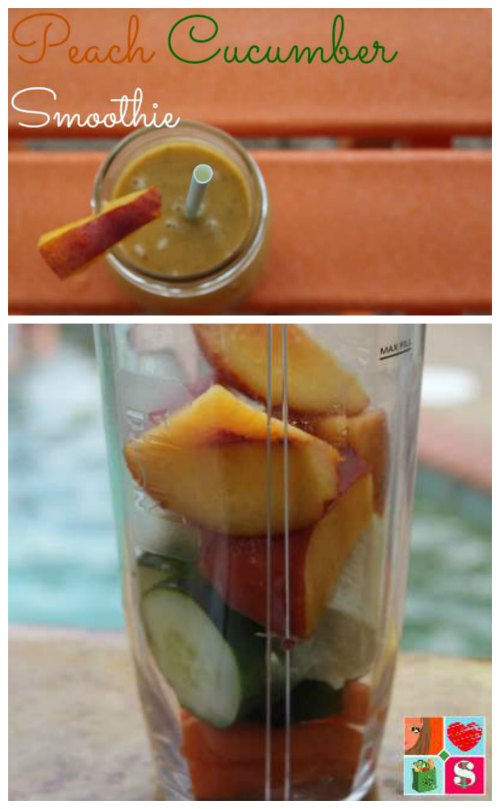 Best Peach Cucumber Smoothie 