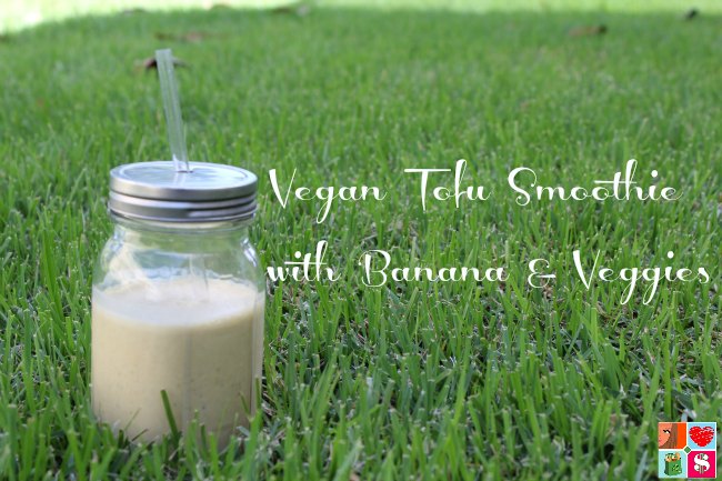 Vegan Tofu Smoothie with Banana & Veggies