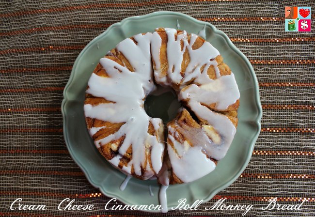 Cream Cheese Cinnamon Roll Monkey Bread Recipe