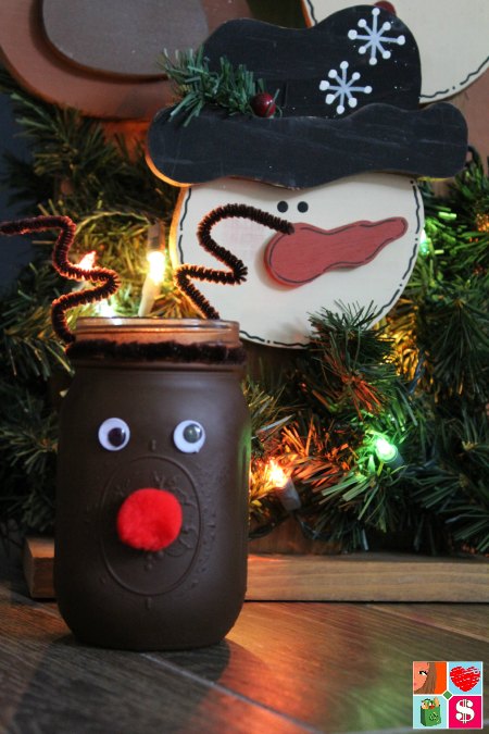 Reindeer Mason Jar Craft