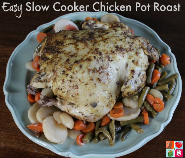 Easy Slow Cooker Chicken Pot Roast Recipe