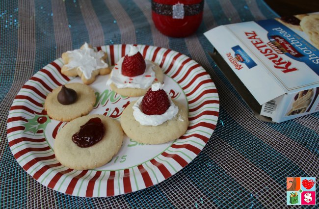 Santa Hat Shortbread Cookies 