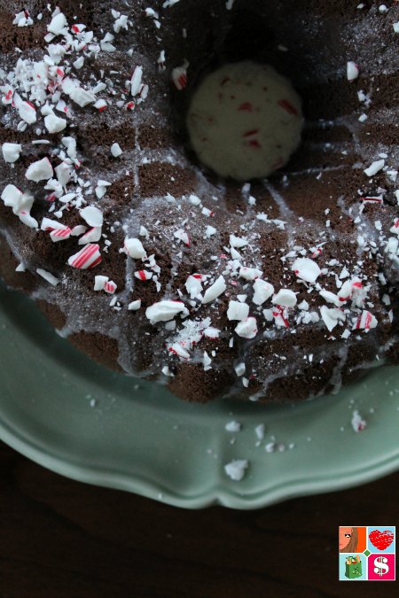 Holiday Peppermint Chocolate Cake