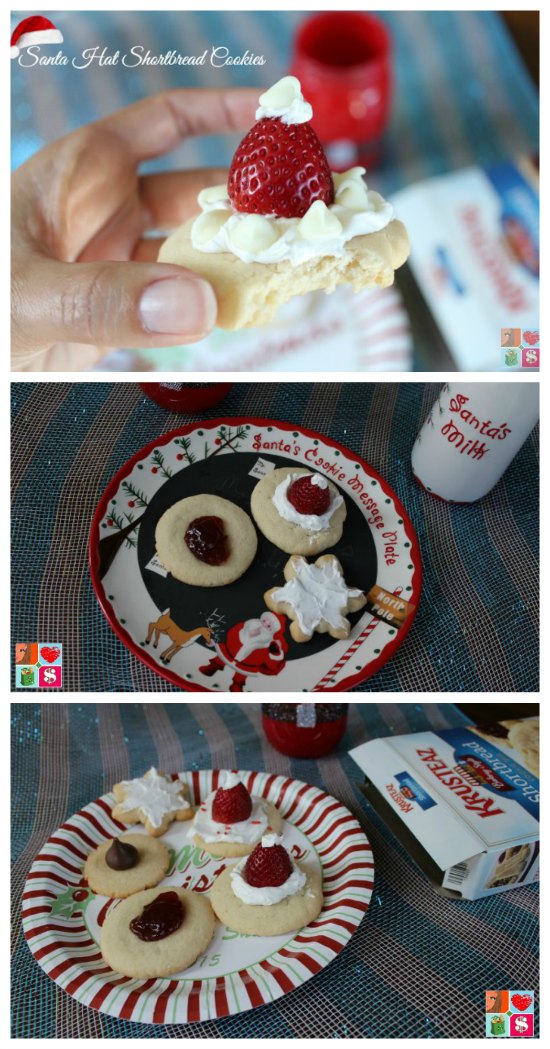 Best Santa Hat Shortbread Cookies 