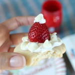 Santa Hat Shortbread Cookies recipe