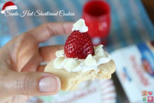 Santa Hat Shortbread Cookies Recipe