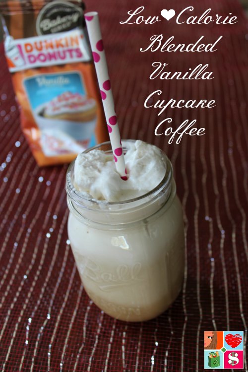 Blended Vanilla Cupcake Coffee Recipe - Low Calorie