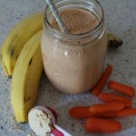 Peanut Butter Vanilla Protein Smoothie on Food Wine Sunshine
