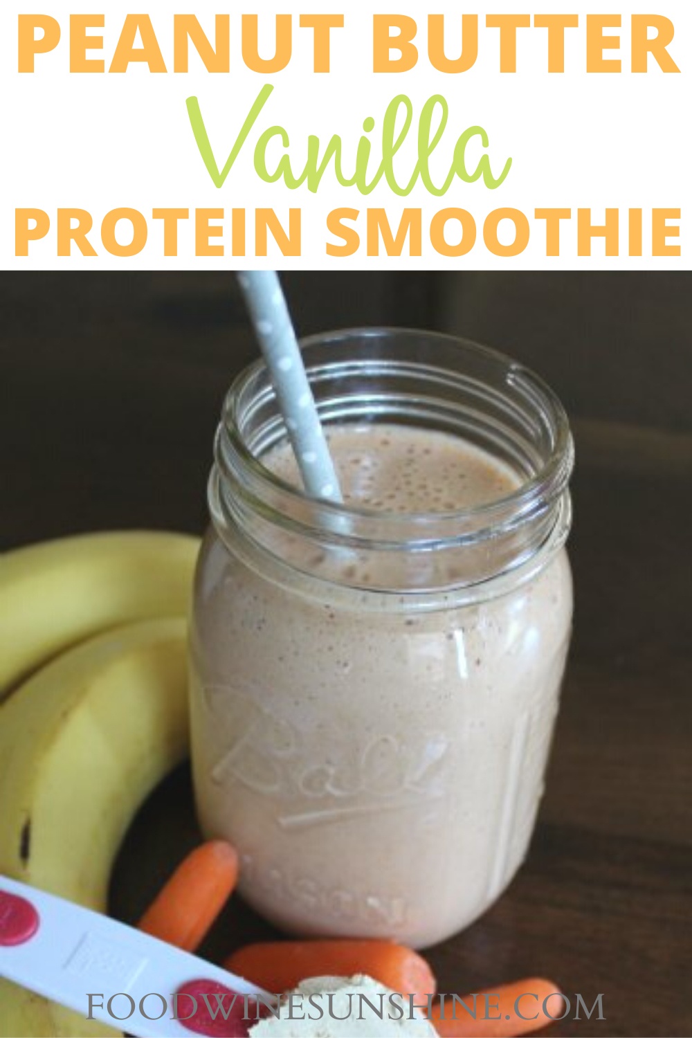 Peanut Butter Vanilla Protein Shake - Artful Dishes