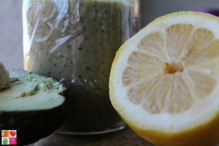 Blueberry Avocado and Greens Power Smoothie on Food Wine Sunshine