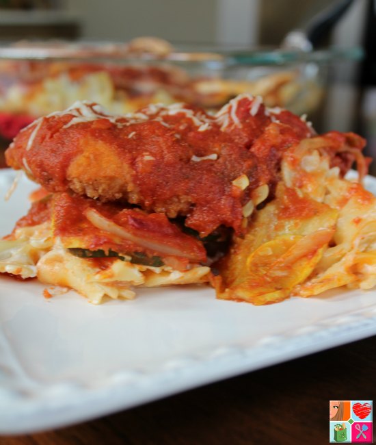 Zucchini Chicken Parmesan Casserole Recipe on Food Wine Sunshine