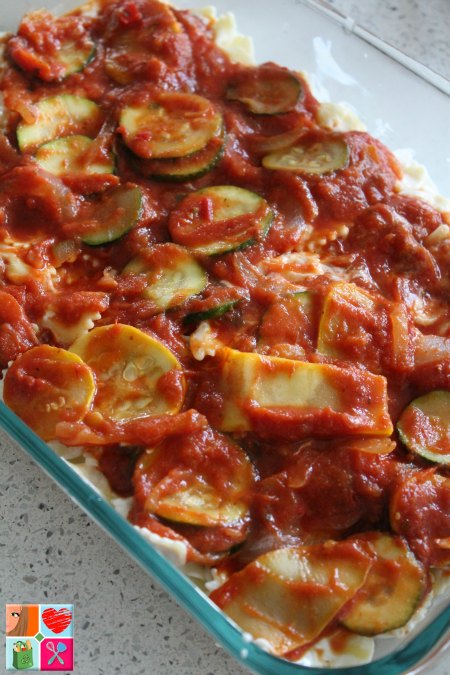 Zucchini Chicken Parmesan Casserole on Food Wine Sunshine