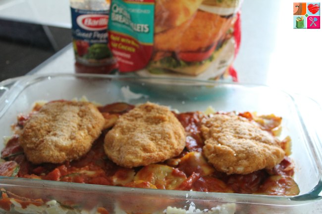 Zucchini Chicken Parmesan Casserole on Food Wine Sunshine