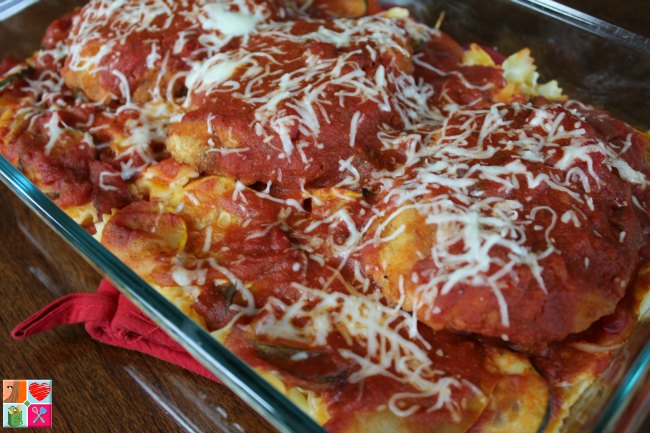 Zucchini Chicken Parmesan on Food Wine Sunshine