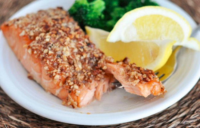 Pecan Maple Crusted Salmon Recipe