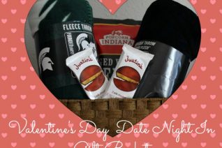 Valentine’s Day Date Night In Gift Basket on Food Wine Sunshine