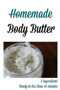 Homemade Body Butter With Shea Butter and Coconut Oil