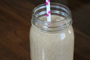 Peanut Butter and Fruit Power Smoothie on Food Wine Sunshine