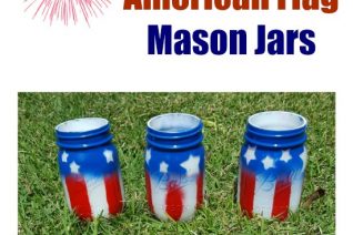 American Flag Mason Jars
