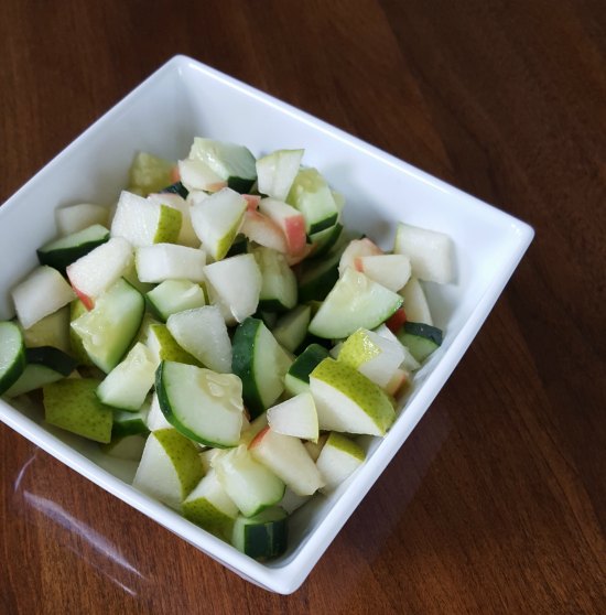 Apple Cucumber Pear Salad Recipe on Food Wine Sunshine