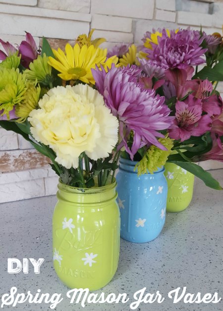 Mason Jar Spring Vases