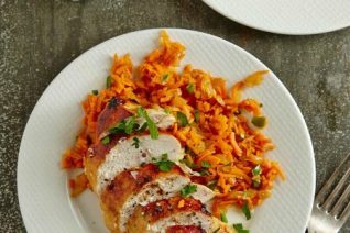 Spanish Sweet Potato Rice with Honey Lime Chicken Recipe on Food Wine Sunshine and Cooking