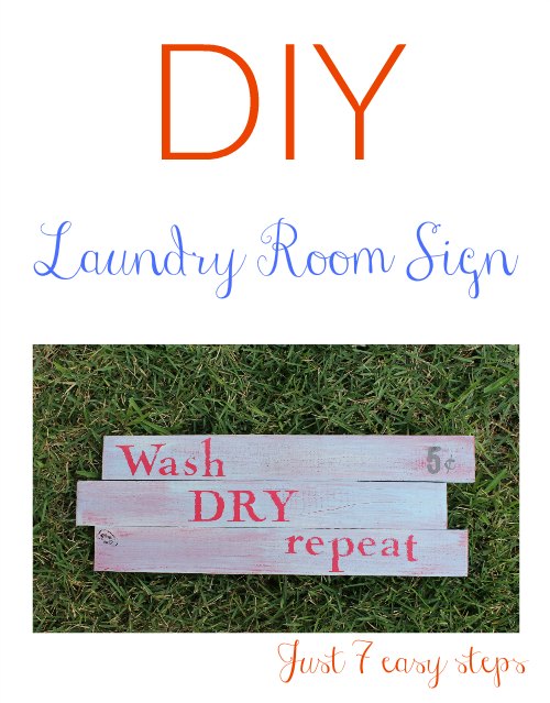 DIY Laundry Room Sign