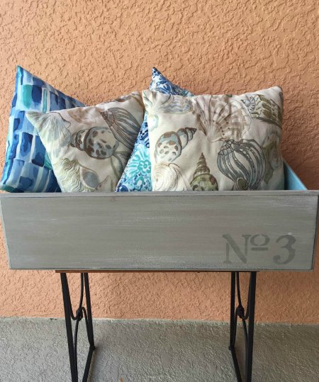 Beautiful Hand painted Storage bins 