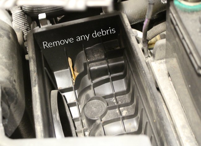 How To Change Your Vehicle Air Filter - Remove Debris