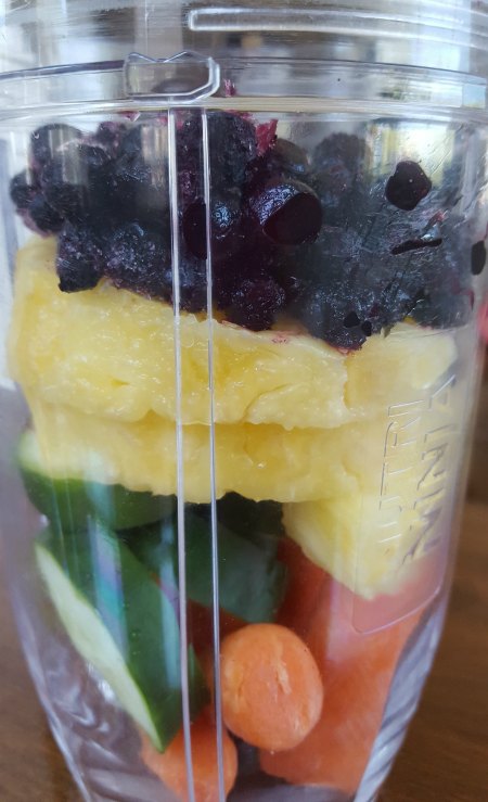 Pineapple Blueberry Protein Smoothie 