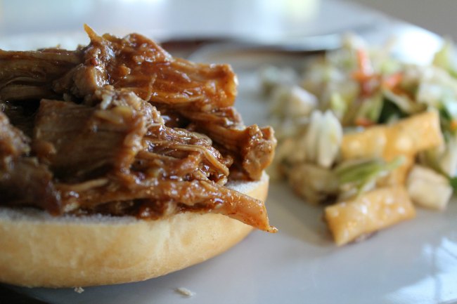 Slow Cooker Pulled Pork on Food Wine Sunshine and Cooking