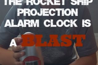 The Rocket Ship Projection Alarm Clock is a BLAST on Food Wine Sunshine