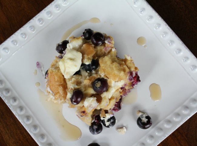 Blueberry Breakfast Casserole Recipe on Food Wine Sunshine and Cooking