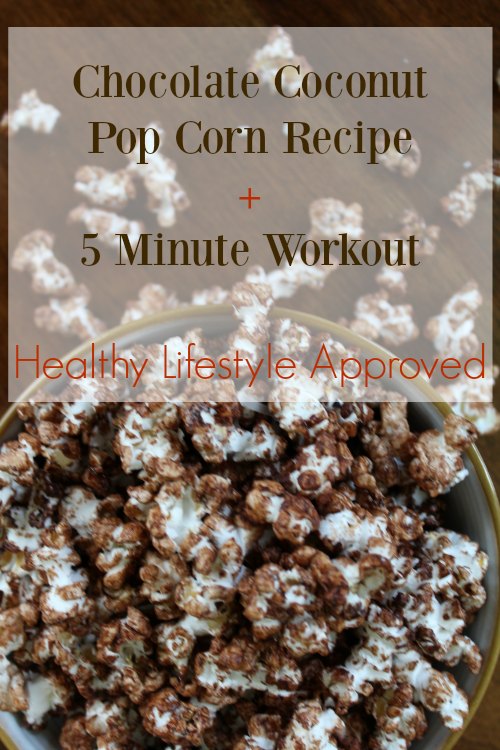 Healthy Chocolate Coconut Popcorn