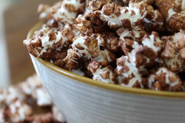 Chocolate Coconut Popcorn